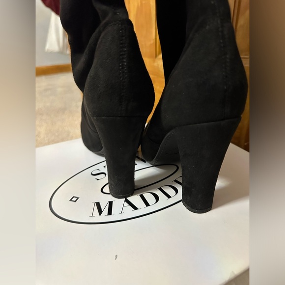Steve Madden GLEEMER over knee boots w laces in the back so 7.5 GREAT CONDITION - Picture 5 of 7